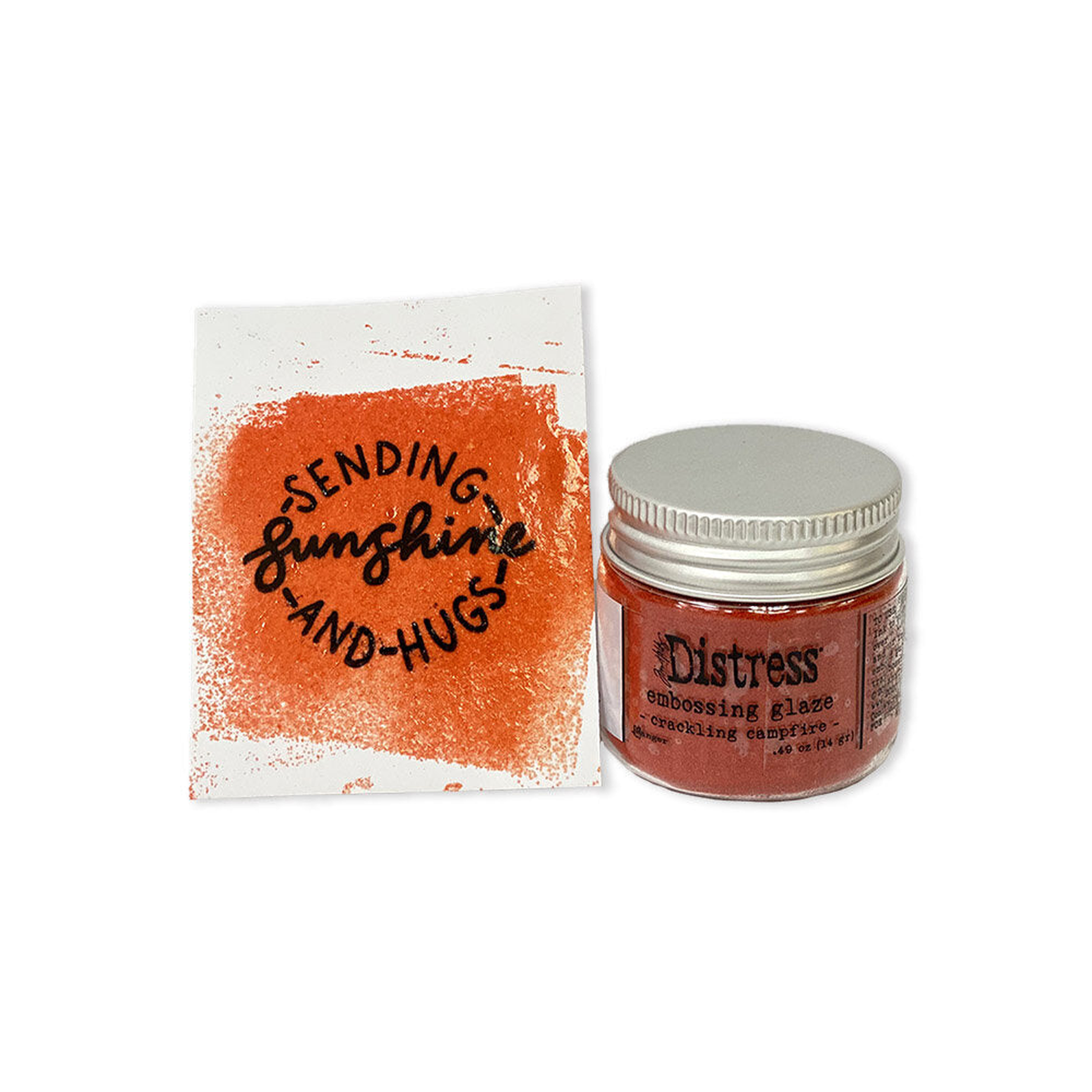 Distress Embossing Glaze Crackling Campfire