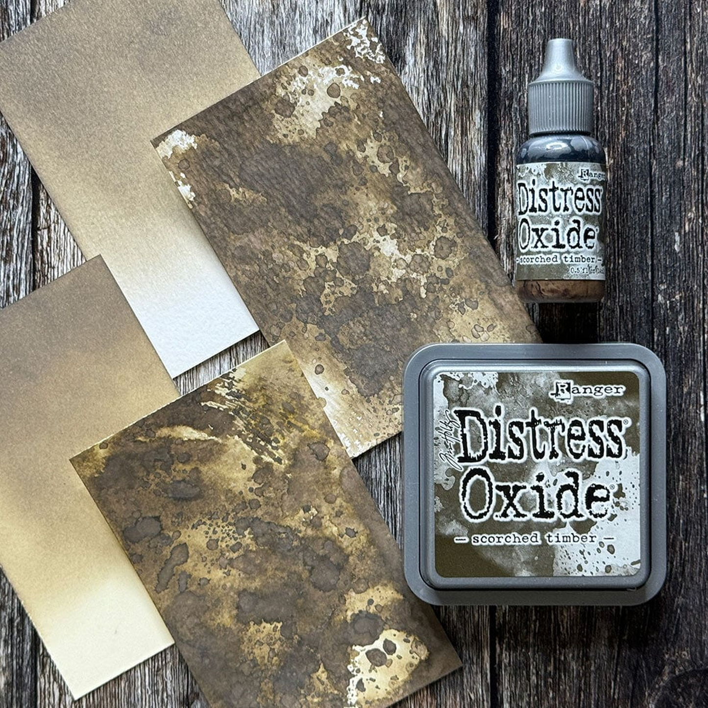 Tim Holtz Distress Oxide Ink Re-Inker Scorched Timber