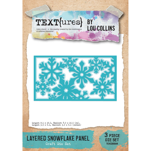 Winter in Bloom Craft Layered Snowflake Panel