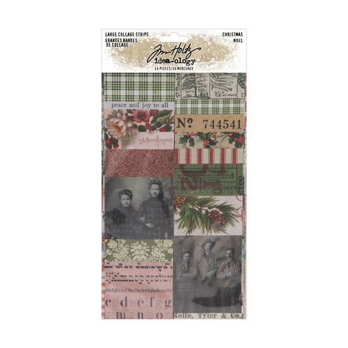 Tim Holtz Christmas Large Collage Strips