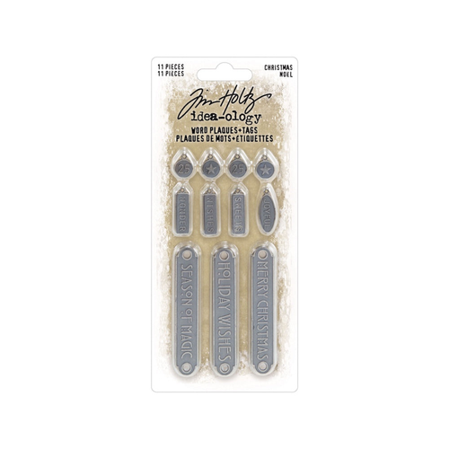 Tim Holtz Christmas Word Plaques + Tags