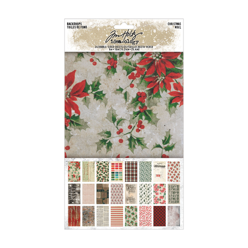 Tim Holtz Christmas Backdrops