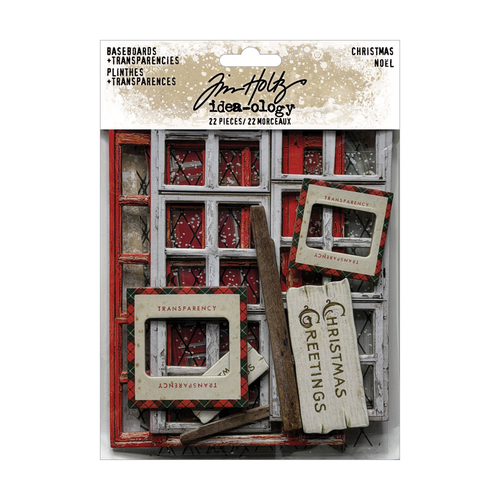 Tim Holtz Christmas Baseboards + Transparencies