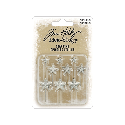 Tim Holtz Christmas Star Pins