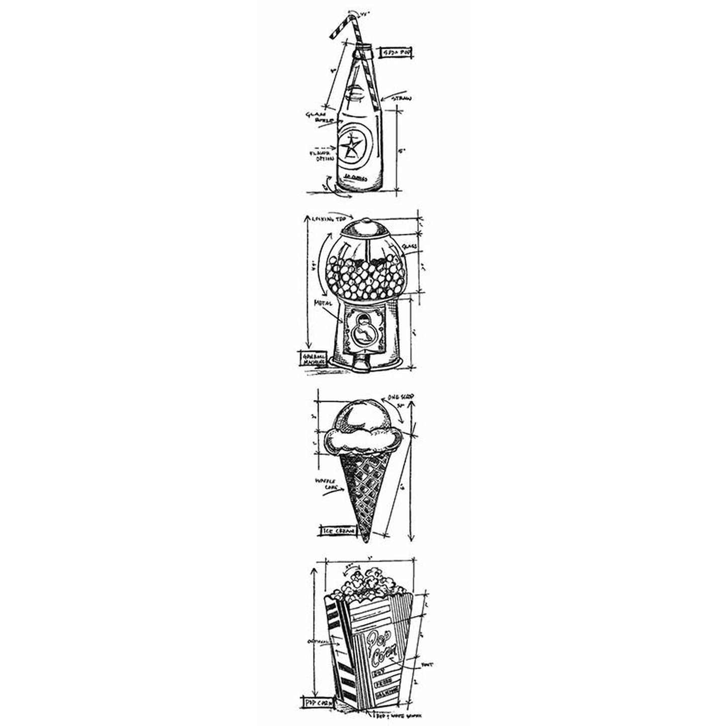 Treats Blueprint Strip