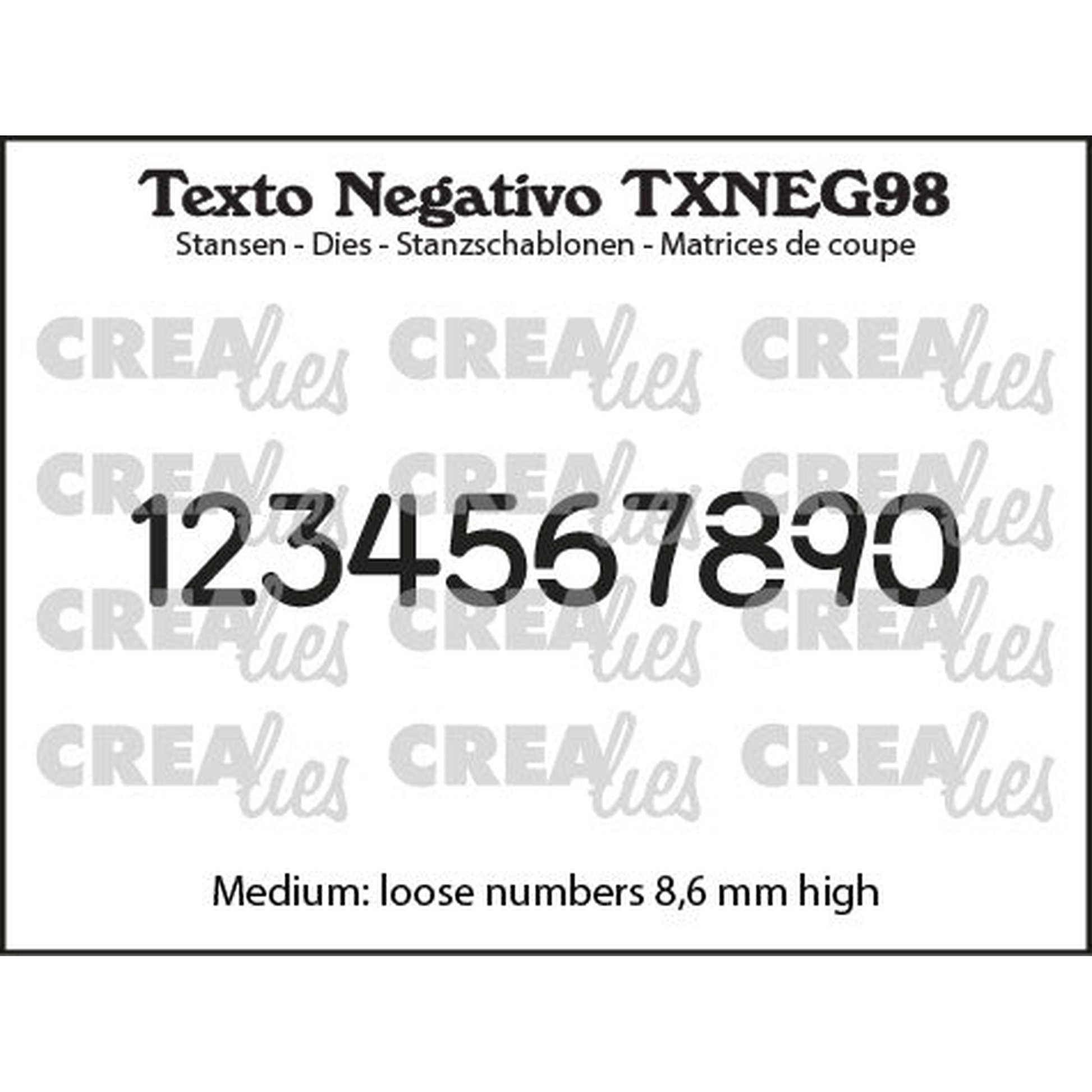 No. 98 Numbers Medium