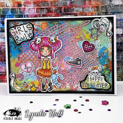 Torn Fishnet Layering Die