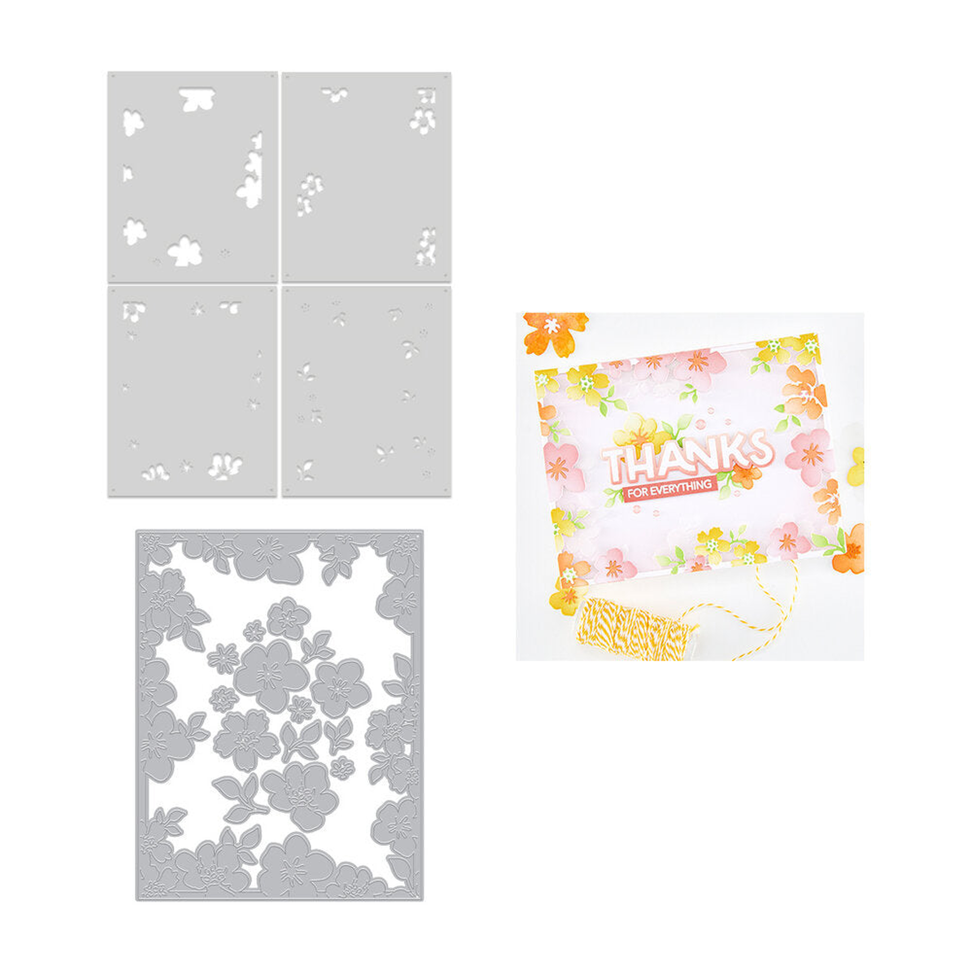 Fresh Flowers Bundle Floral Frame
