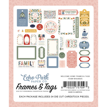 Welcome Home Frames & Tags