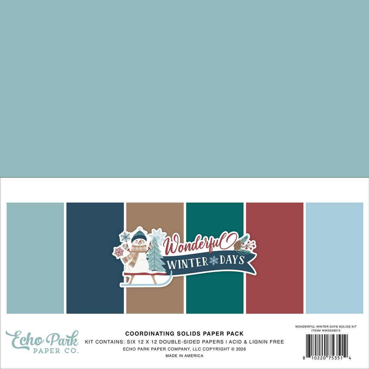 Wonderful Winter Days Coordination Solids Paper Pack