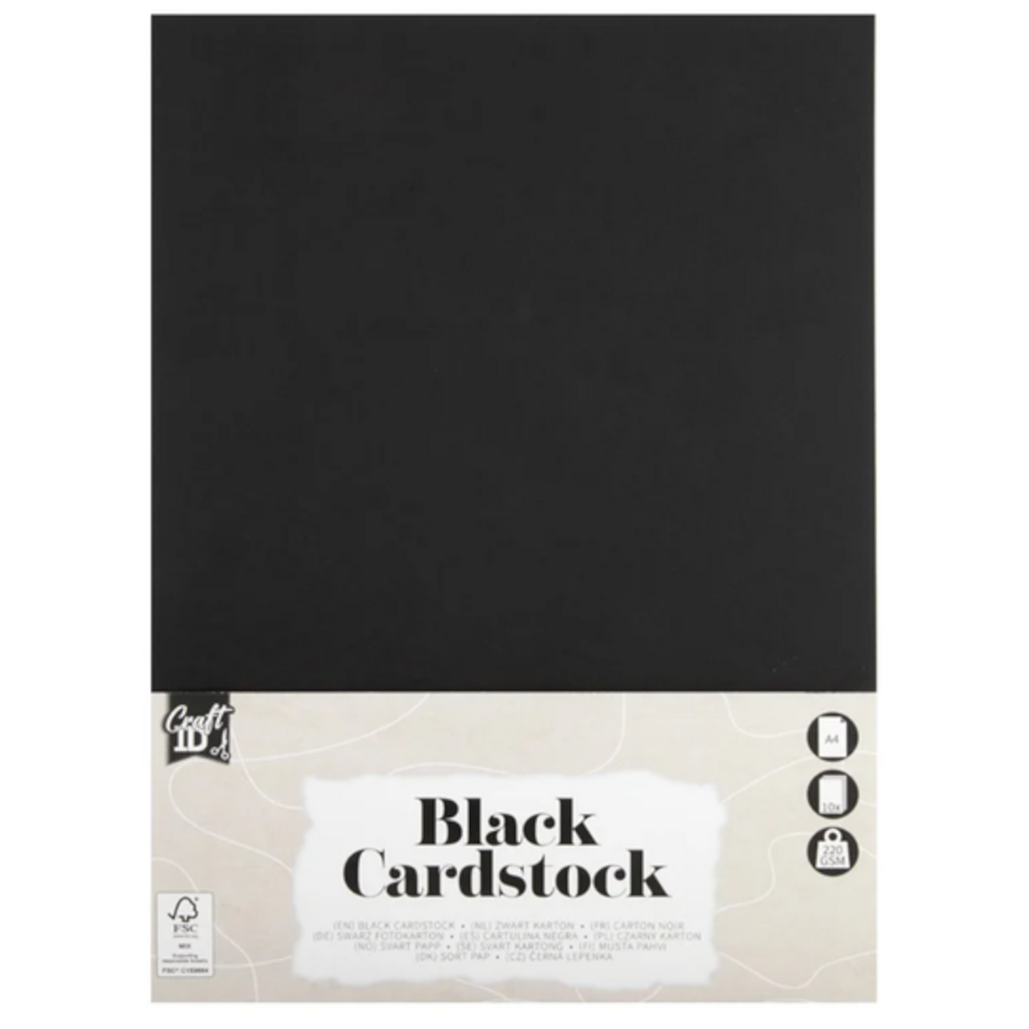 Cardstock Schwarz