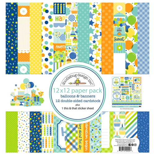 Balloons & Banners  Paper Pack