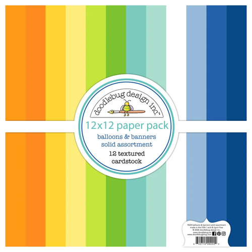 Balloons & Banners Textured Cardstock Assortment Pack