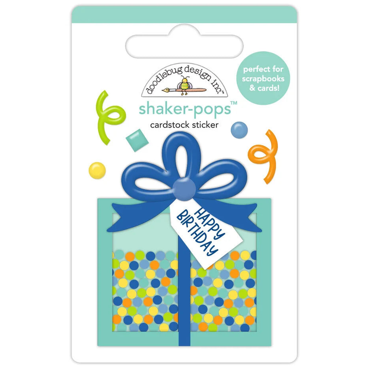 Balloons & Banners Shaker-Pops Happy Birthday
