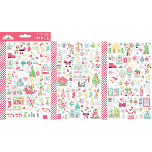 Tinsel Time Mini Icons Stickers