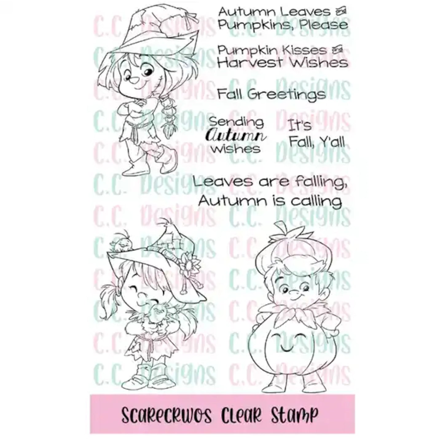 C.C. Designs Stempel - Scarecrows