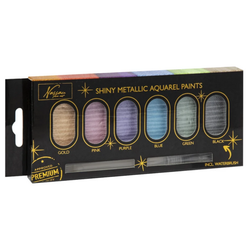 Shiny Metallic Aquarell Farbe