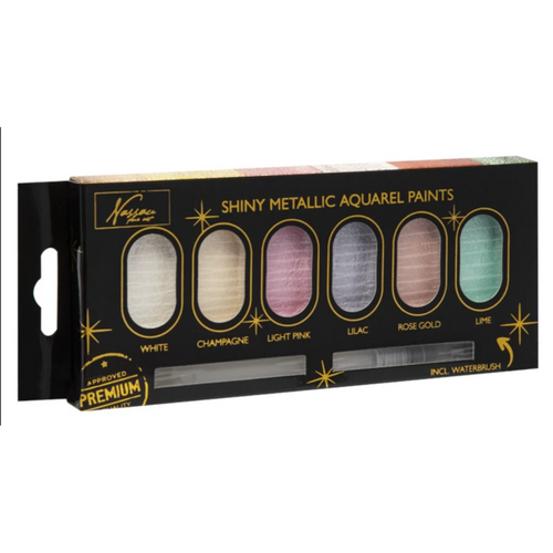 Shiny Metallic Aquarell Farbe